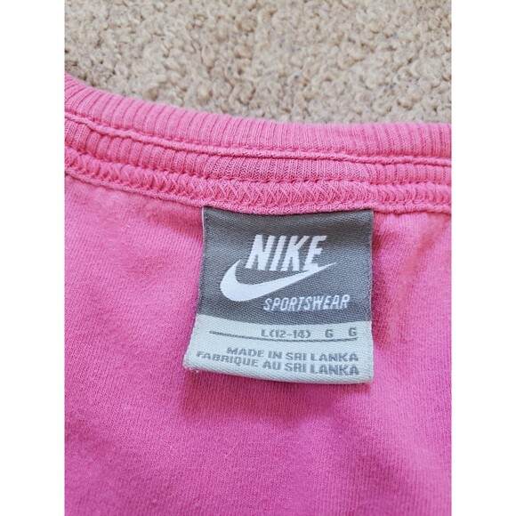 Vintage Y2k Nike Gray Tag Women's Juniors Striped Tank Top Size Pink/Yellow - Picture 3 of 8